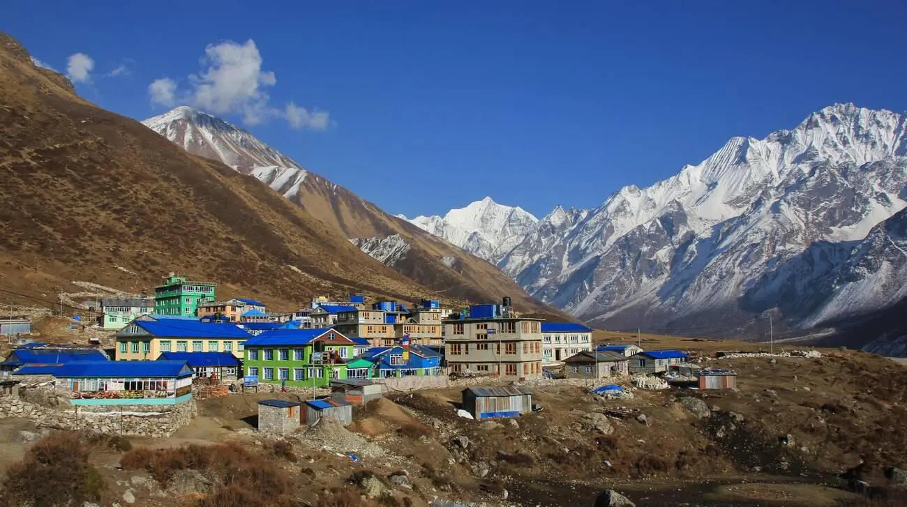 Beautiful landscape in the Langtang valley, Nepal